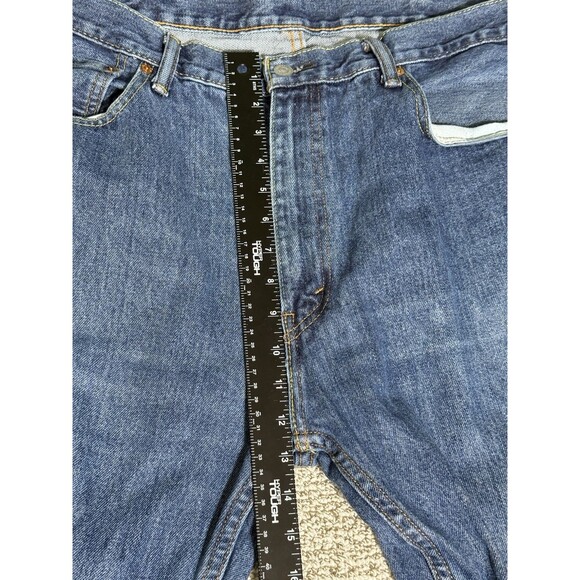 Levi's 505 Mens 40x34* Denim Blue Jeans High Rise Straight Leg Medium Wash - Picture 5 of 7